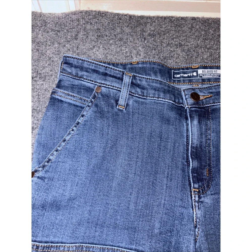 Carhartt Rugged Flex Relaxed Fit Double-Front Jean Size 12 Regular BD5110-W - Picture 3 of 13